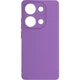 Чехол Fiji Full Soft Premium для Xiaomi Redmi Note 13 Pro противоударный бампер с микрофиброй Dark Purple - изображение 2