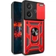 Чохол Fiji Camera Defence для Xiaomi Redmi Note 13 Pro Plus 5G бампер із захистом камери та підставкою Red - зображення 1