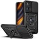 Чохол Fiji Camera Defence для Xiaomi Poco X4 GT бампер із захистом камери та підставкою Black - зображення 1