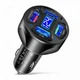 Зарядний пристрій від прикурювача з вольтметром 12 - 24 вольт на 4 USB QC 3.0 Quick Charge + Super 65 - 120W - зображення 1