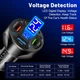 Зарядний пристрій від прикурювача з вольтметром 12 - 24 вольт на 4 USB QC 3.0 Quick Charge + Super 65 - 120W - зображення 4