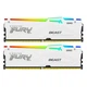 Модуль пам'яті для комп'ютера DDR5 32GB (2x16GB) 6400 MHz Beast White RGB EXPO Kingston Fury (ex.Hyp - изображение 1