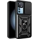 Чехол Fiji Camera Defence для Xiaomi 12T / 12T Pro бампер с защитой камеры и подставкой Black - изображение 1