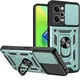 Чехол Fiji Camera Defence для Xiaomi Poco X5 Pro 5G бампер с защитой камеры и подставкой Green - изображение 1