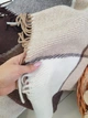 Плед Vladi Wool Cube шерстяной в клетку 170x210 см коричневый - изображение 3