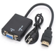 Адаптер HDMI-VGA перехідник для під'єднання з VGA-входом - зображення 1