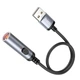 Запальничка прикурювач Hoco mini cigarette lighter (USB-А, 30cm). Black - зображення 1