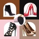Самоклеящиеся защитные накладки - вкладыши для обуви Scarpe полустельки - подушечки под стопу от натирания, 2 шт, черный (100755827) - изображение 4