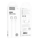 Кабель Hoco X104 Type-C to Type-C PD 60W 1m white - зображення 4