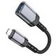 Мультиадаптер хаб Hoco UA24 Lightning to USB 2.0 сірий - зображення 5