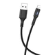 Кабель Hoco U79 с индикатором USB to Lightning, 2.4А, 1.2m, black - изображение 2