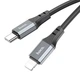 Кабель Hoco X92 Type-C to Lightning, PD 20W, 3m, black - зображення 4