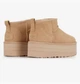 Жіночі уггі UGG Classic Ultra Mini Platform Beige 1135092-DRI 38 (24) Бежеві - изображение 3