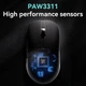 Миша Ajazz AJ159P MC бездротова ігрова PAW3311 із зарядною док станцією - Чорний - зображення 3