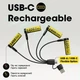 Батарейки AA акумуляторні Nitecore NH2400 з роз'ємом USB Type-C на 1.5V/2400mAh - 4 ШТ. - зображення 6
