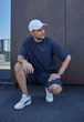 Мужской костюм шорты и футболка Kraya хлопок L-XL Графит - изображение 5