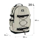 Рюкзак GoPack Education Teens GO25-186L-4 46x30x15 бежевий - зображення 2