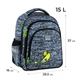 Рюкзак школьный GoPack Education Graffiti GO25-2606S-5 37x28.5x16 серый - изображение 2