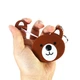 Автоматическая измерительная рулетка / лента сантиметровая в виде брелка Bear двусторонний швейный сантиметр (см + дюймы) для тела / талии / груди, 1.5 м , коричневый (100778786) - изображение 3