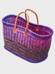 Сумка пляжна Le Comptoir de la plage Aravola BM_Bicolor_255 плетений кошик із соломи One size Фіолетовий-сірий (ZIK0000028750) - зображення 2