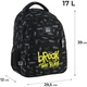 Рюкзак шкільний GoPack Education Break The Rules 39x29.5x12 см 17 л Чорний (GO25-175M-6) - зображення 2