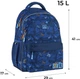Рюкзак шкільний GoPack Education Crazy Skate 41x29x17 см 15 л Синій (GO25-182M-7) - зображення 2