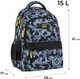 Рюкзак шкільний GoPack Education Explore 41x29x17 см 15 л Сірий (GO25-182M-8) - зображення 2