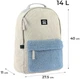 Рюкзак GoPack Education Teens 40x27.5x11 см 14 л Бежевый с голубым (GO25-147M-1) - изображение 2