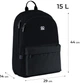 Рюкзак GoPack Education Teens 44x29x14 см 15 л Чорний (GO25-140L-3) - зображення 2