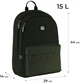 Рюкзак GoPack Education Teens 44x29x14 см 15 л Хакі (GO25-140L-4) - зображення 2