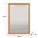 Настенное зеркало Fenster NVD-08 Бук 83x59x3,7 - изображение 3