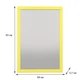 Настінне дзеркало Fenster NVD-08 Жовте 83x59x3,7 - зображення 3