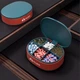Таблетница - контейнер для лекарств с 6 отделениями Pill Box футляр - органайзер для витаминов и бадов, 9.7х7.8х3.3 см, красно-зеленый (100823373) - изображение 3