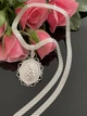 Религиозный серебряный комплект Ажурная иконка с цепочкой"(женский) 50 см 8 грамм Харьков Цепь - изображение 1