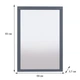 Настенное зеркало Fenster NVD-08 Серое 83x59x3,7 - изображение 3
