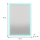 Настінне дзеркало Fenster NVD-08 Бірюзове 83x59x3,7 - зображення 3