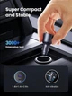 Автомобільний зарядний пристрій UGREEN EC701 USB-C PD/USB-A 63W Fast Charger Gray (35023) - зображення 4
