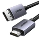 Кабель UGREEN DP125 DisplayPort to HDMI 2.0 4K@30Hz 2m Black (35842) - зображення 2