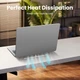 Подставка для ноутбука Ugreen LP846 Invisible Portable Desktop Laptop Stand 13-17.3" Silver (UGR-45415) - изображение 2
