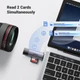 Кардрідер UGREEN CM185 USB-C + USB to TF/SD 3.0 Gray (50706) - зображення 6