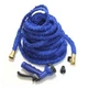 Шланг для полива Magic Hose, садовый шланг с распылителем растягивается при подключении к крану 45м синий - изображение 4