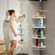 Полиця кутова для ванної 4 яруси, 260х33 см, до 16 кг / Телескопічна Multi Corner Shelf GY-188W (L) - изображение 2