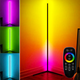 Лампа підлогова RGB з пультом, 141,5 см / Угловий торшер / Світильник (L) - зображення 1