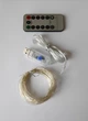 Гирлянда от USB "светодиодные капли" 10м, 100LED, тёплый белый, 8 режимов + пульт - изображение 5