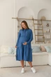 Сукня для вагітних та годуючих Marseille S Lullababe Джинсовий - зображення 2