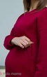 Теплый спортивный костюм для беременных и кормящих с начесом Vieno M Юла Мама Красный - изображение 12