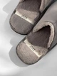 Мужские домашние тапочки утепленные с закрытым носком с мехом Twins HS-LUX 44/45 29.3 см Серые (4820182038877) - изображение 9