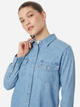 Koszula damska jeansowa Levi's 16786-0018 M Błękitna - obraz 4