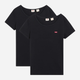 Zestaw koszulek damskich bawełniany 2 szt Levi's Crewneck 74856-0006 XS Czarny (5400898232203) - obraz 1