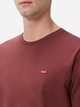 Koszulka męska bawełniana Levi's 56605-0199 S Bordowa - obraz 4